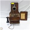 Image 1 : ANTIQUE WESTERN ELECTRIC COMPANY WALL-MOUNT PHONE