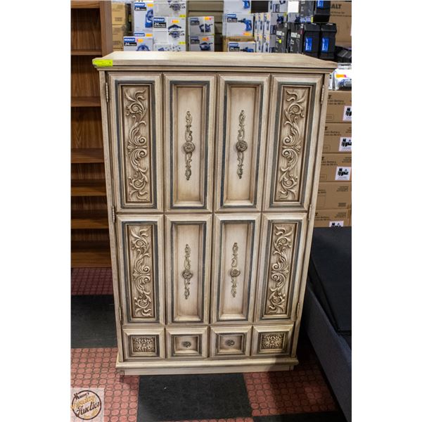 RESTORED VINTAGE DELCRAFT BEDROOM CABINET RUSTIC W