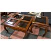 Image 1 : GLASS TOP COFFEE AND END TABLE SET
