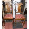 Image 1 : VINTAGE SOLID WOOD CHAIRS
