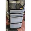 Image 1 : 4 DRAWER CRAFT STORAGE ON WHEELS