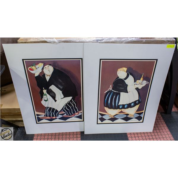2 LARGE PICTURES (38”X29”)