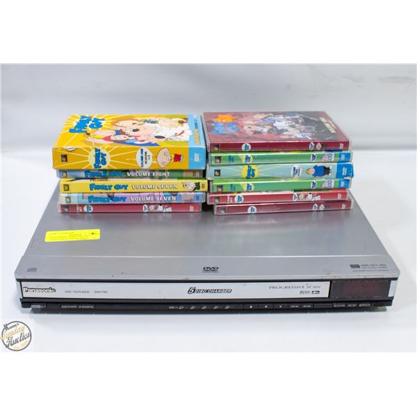 PANASONIC 5 DISC DVD/CD CHANGER-WORKING WITH