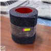 Image 1 : VARIOUS SIZED DARK BLUE VINYL BACKED CARPET RUNNER