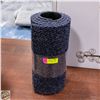 Image 1 : VARIOUS SIZED DARK BLUE VINYL BACKED CARPET RUNNER