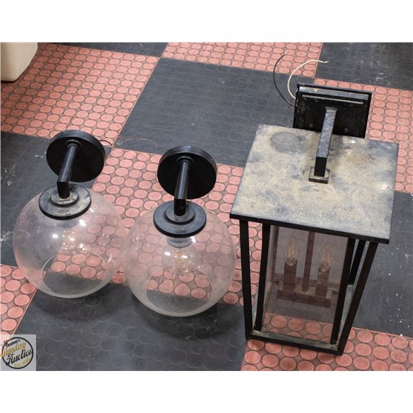EXTERIOR LIGHTS - SET OF 3