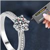 Image 3 : 1 CT GRA CERTIFIED ROUND BRILLLIANT MOISSANITE 925S