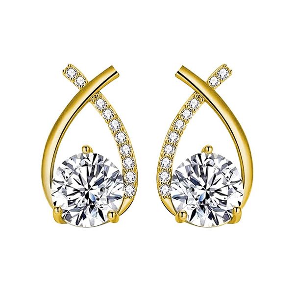 18KGP 2 CT GRA CERTIFIED FISHTAIL STYLE ROUND BRILLIANT