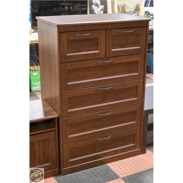 6 DRAWER DRESSER 32" X 20" X 49"