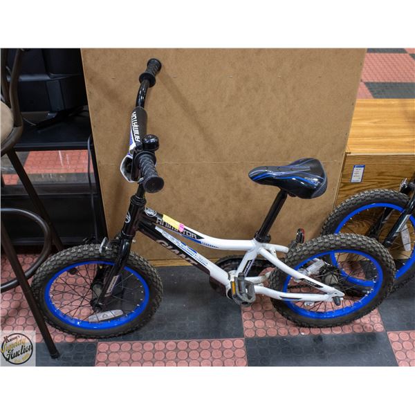 ANIMATOR BRAND WHITE/BLUE TODDLER BIKE