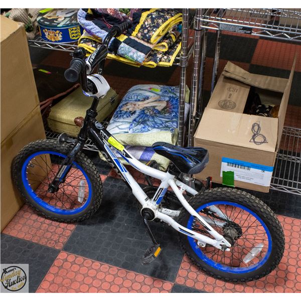 ANIMATOR BRAND WHITE/BLUE TODDLER BIKE