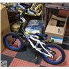 Image 1 : ANIMATOR BRAND WHITE/BLUE TODDLER BIKE
