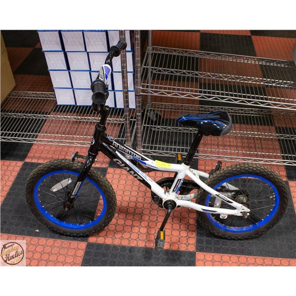ANIMATOR BRAND WHITE/BLUE TODDLER BIKE