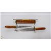 Image 1 : VINTAGE WOODEN CARVING SET WITH KNIFE