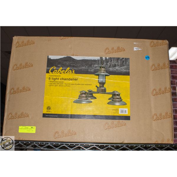 5 LIGHT CHANDELIER CABELAS