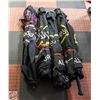 Image 1 : FOUR 6FT PATIO UMBRELLAS - ALL NEED LOWER POLE