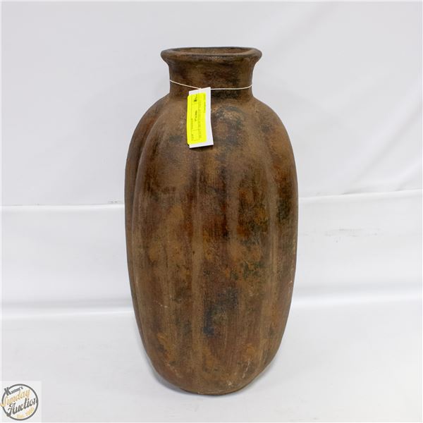 HEAVY IRON VASE (19” TALL)