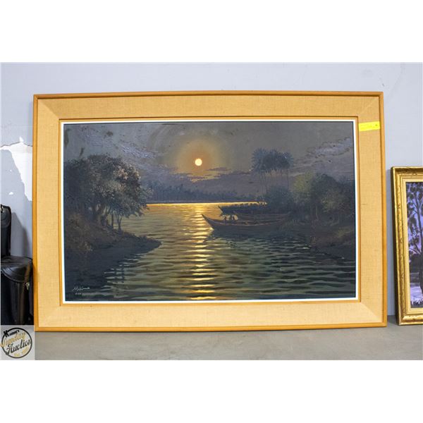 ORIGINAL PAINTING MIDDLE EAST COASTAL