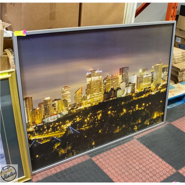 PICTURE OF DOWNTOWN EDMONTON 40" X 56"