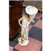 Image 1 : ESTATE STATUE OF LADY CARRYING CORNUCOPIA H-33"