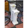 Image 1 : TWO WHITE ROMAN PLANT PEDESTALS