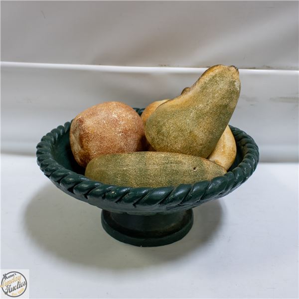 LARGE CENTERPIECE FRUIT BOWL POTTERY