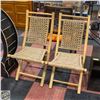 Image 1 : RUCSTIC BAMBOO FOLDING CHAIRS