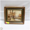 Image 1 : FRAMED OIL PAINTING NATURE