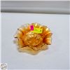 Image 1 : VINTAGE ORANGE CARNIVAL GLASS DISH