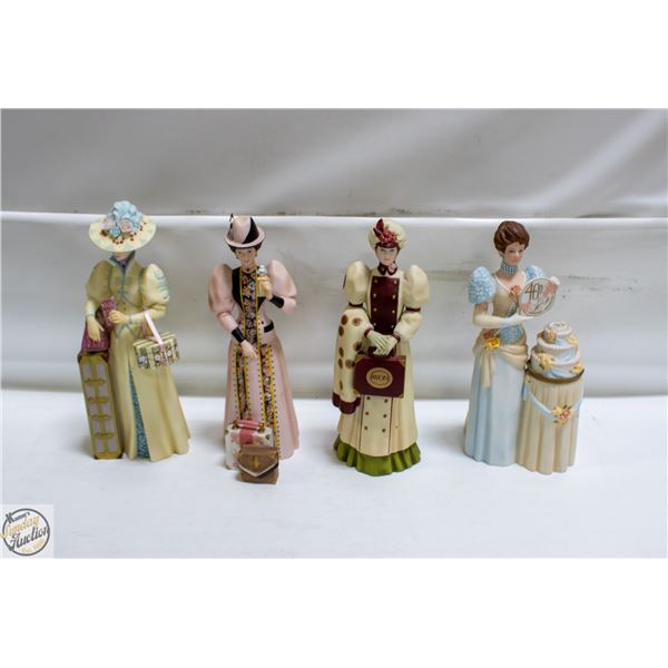 LOT OF 4 AVON FIGURINES