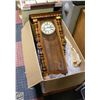 Image 1 : ANTIQUE GUSTAV BECKER GRANDFATHER WALL CLOCK
