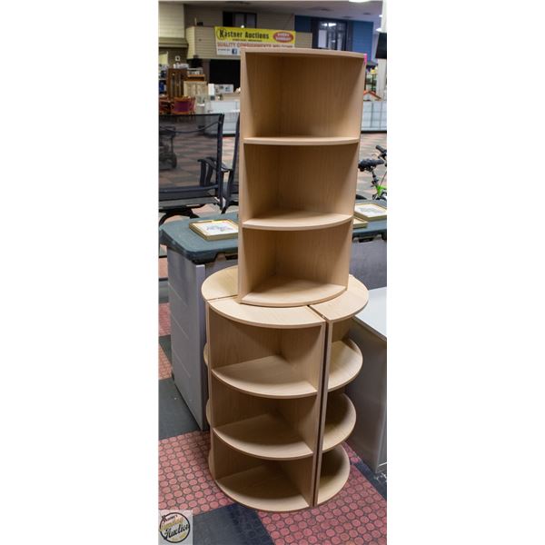 LOT OF 5 CORNER SHELFS