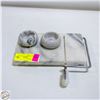 Image 1 : MARBLE CHEESE SLICER WITH MARBLE DISHES