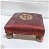 Image 1 : VINTAGE LOW-PROFILE WOODEN FOOTSTOOL FEATURING