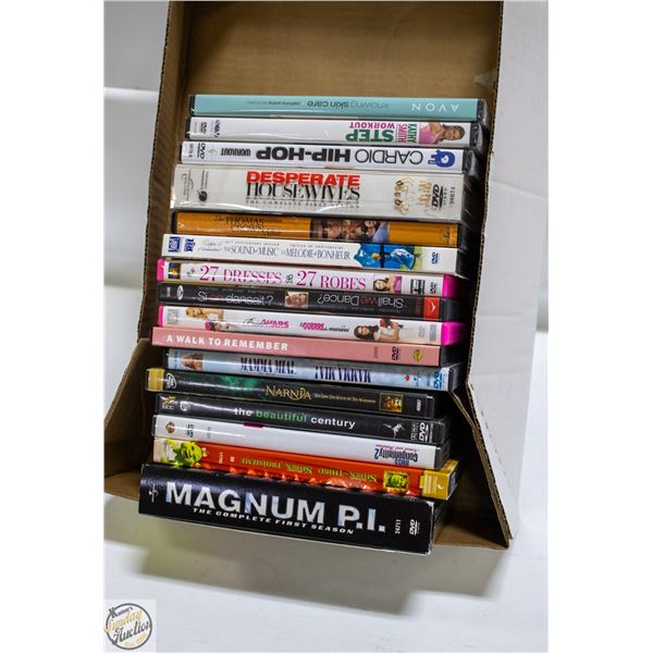 LOT OF VARIOUS DVDS