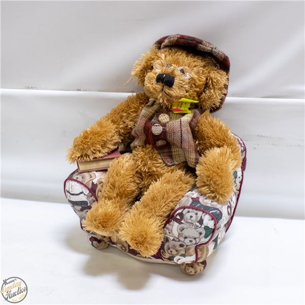 TEDDY BEAR ON TEDDY BEAR CHAIR