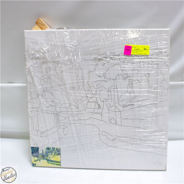 PRINTED COUNTRY SCENE PAINTING CANVAS
