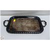 Image 1 : LARGE VINTAGE SIZE SILVER PLATED TRAY