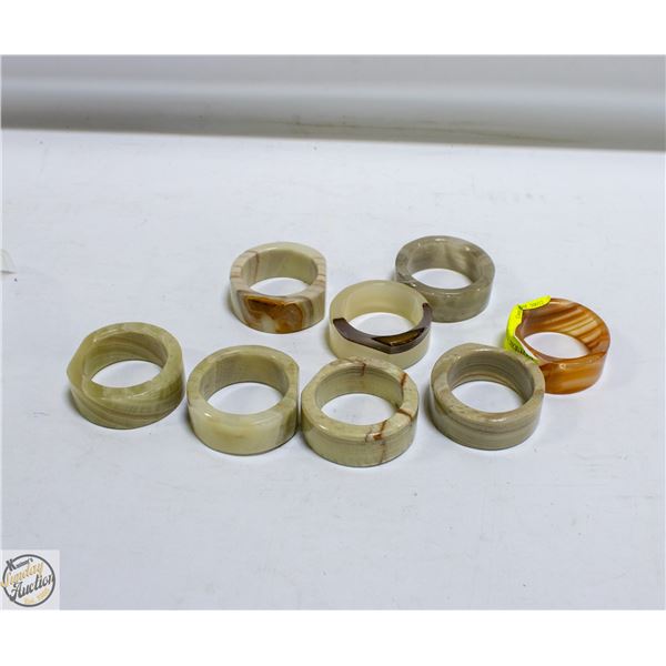 NATURAL STONE NAPKINS RINGS