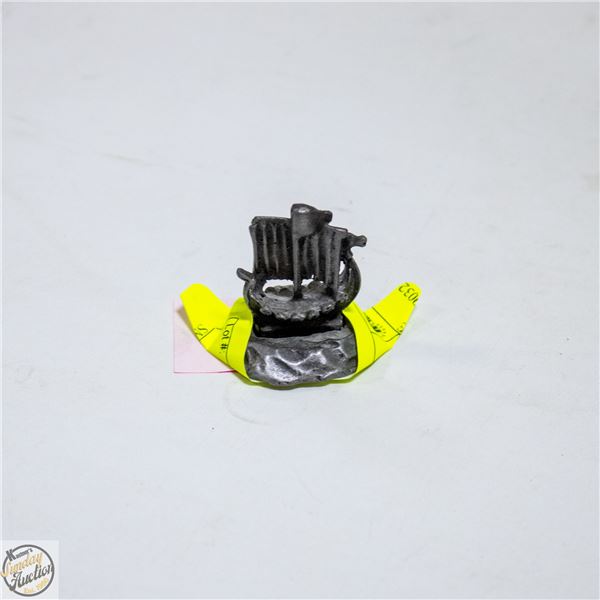 SMALL PEWTER SHIP FIGURE