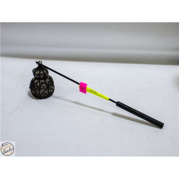 ORNATE GLASS CANDLE SNUFFER