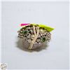 Image 1 : VINTAGE FLORENZA FLOWER BASKET RING TRINKET BOX W/