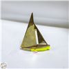 Image 1 : VINTAGE BRASS SAIL BOAT