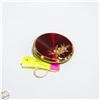 Image 1 : STRATTON BRIGHT RED WITH GOLD DESIGN VINTAGE COMPA