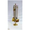 Image 1 : BRASS FIREPLACE TOOL SET WITH