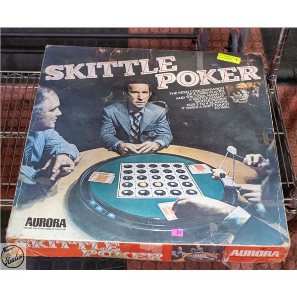 ORIGINAL BOXED AURORA SKITTLE POKER GAME