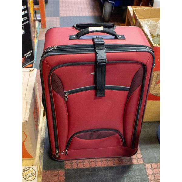 SKYWAY LARGE RED SUIT CASE