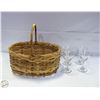 Image 1 : SET OF 3 CROOKED HANDLE WINE GLASSES