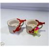 Image 1 : 2 VINTAGE 2 PIECE DENCO MAINE LOBSTER MELTED BUTTE