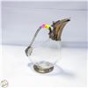 Image 1 : SILVERPLATE & GLASS DUCK BIRD DECANTER PITCHER